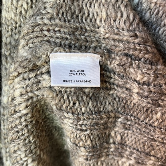 Eileen Fisher Chunky Cable Knit Duster Cardigan - Picture 9 of 11